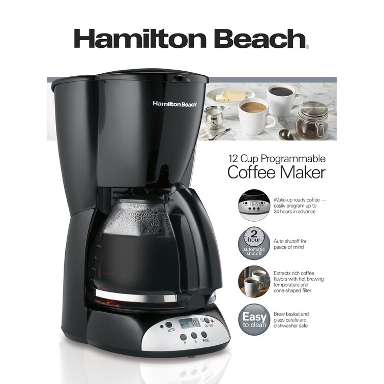 Hamilton beach 12 shop cup programmable coffee maker